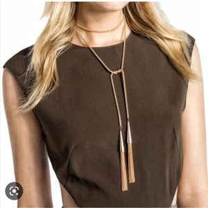 Kendra Scott Phara Lariat Necklace in Rose Gold
